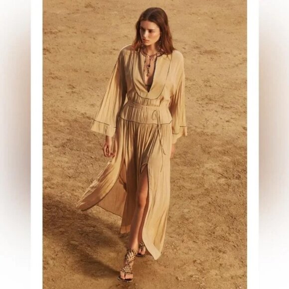 ZARA LIMITED EDITION LONG SLIT DRESS - Picture 1 of 8